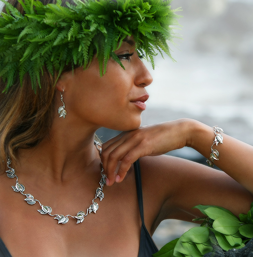 Hawaiian Maile Leaf Jewelry